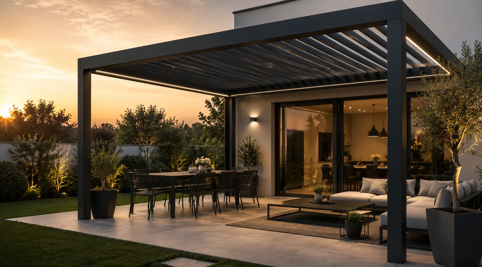 pergolas aluminium profitez pleinement de votre terrasse grâce à une structure élégante et durable.