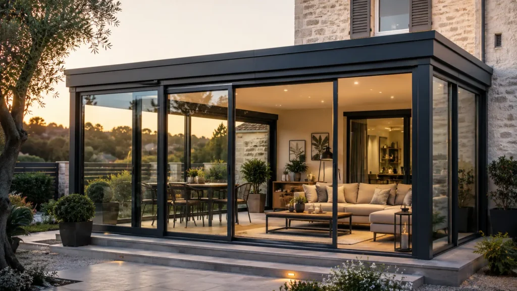 vérandas sur mesure créez un espace de vie lumineux et confortable utilisable toute l'année.
